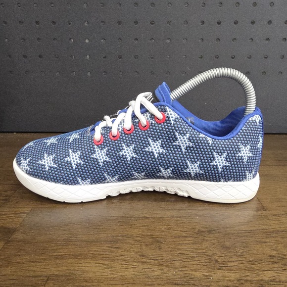 NOBULL Shoes Mens 5 Womens 6.5 Blue Flag Stars American Crossfit Gym - Picture 7 of 12
